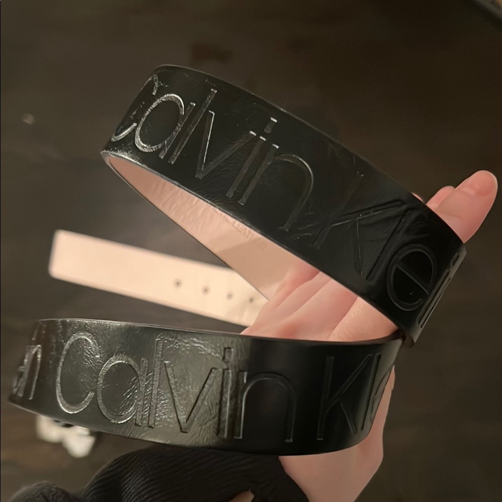 Calvin Klein Black Leather Belt